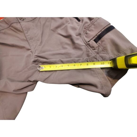 Mens LL Bean Tan Outdoor Cargo Hiking 9" Nylon Shorts Size 44 W - Picture 8 of 9